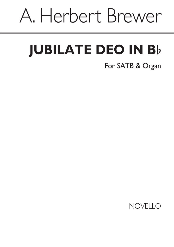 Jubilate In B Flat Satb/Organ
