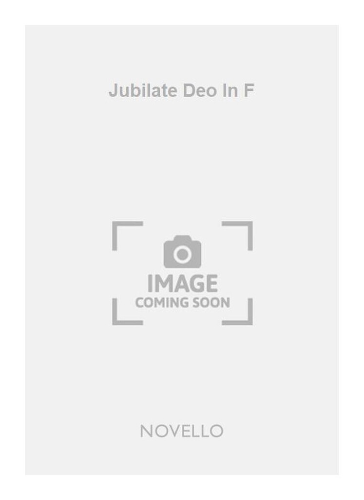 A Jubilate Deo In F Satb/Organ