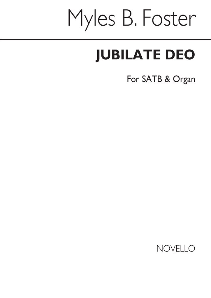 Jubilate Deo Satb/Organ