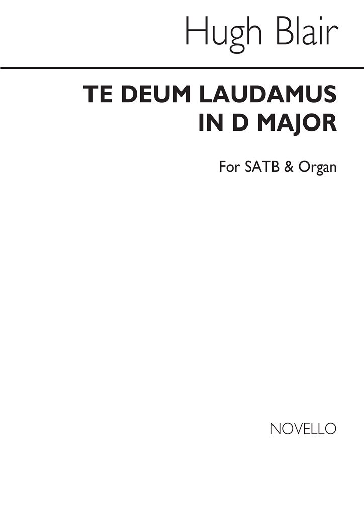 Te Deum Laudamus In D Satb/Organ