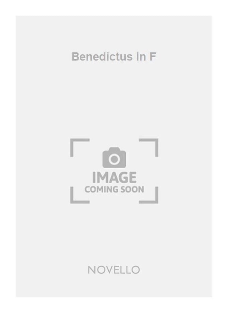 Benedictus In F Satb/Organ