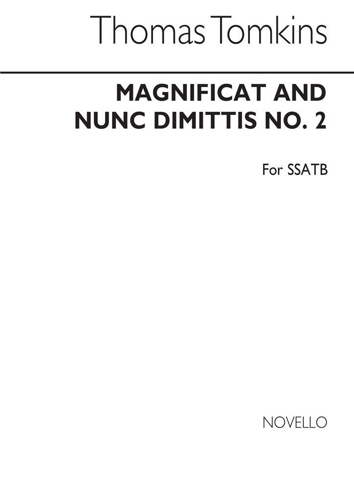 T Magnificat And Nunc Dimittis No.2 Ssatb