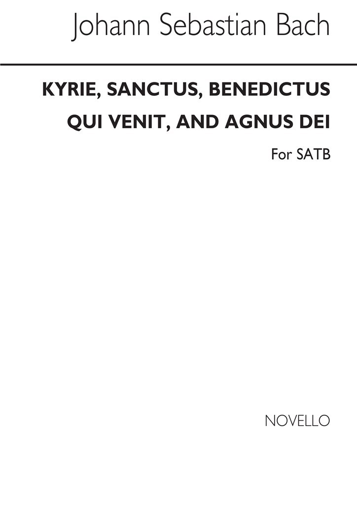Kyrie Sanctus Benedictus Qui Venit And Agnus Dei