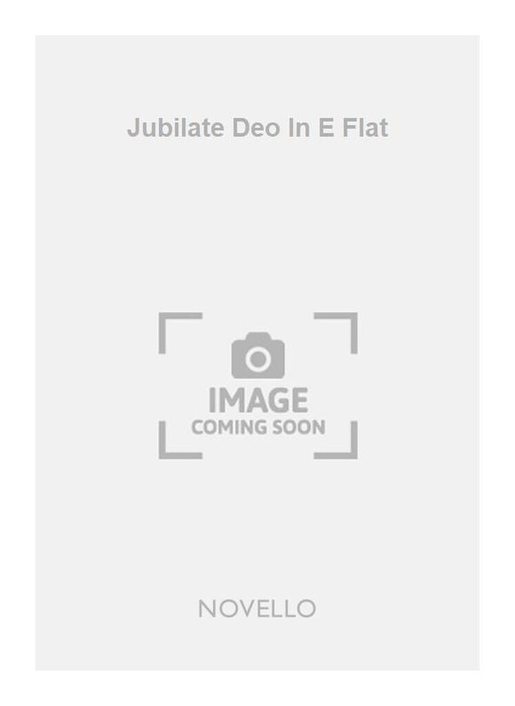 Jubilate Deo In E Flat Satb/Organ