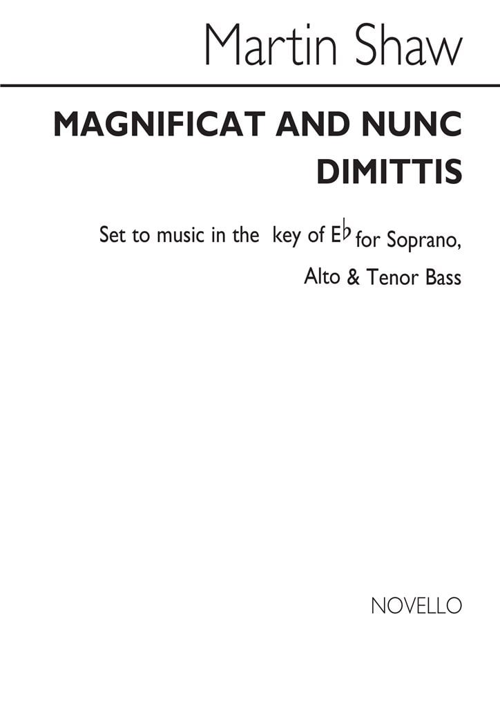 Magnificat And Nunc Dimittis In E Flat