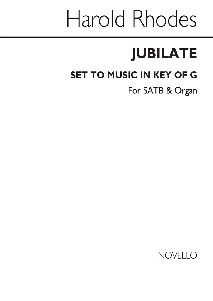 Jubilate Deo In G Satb/Organ
