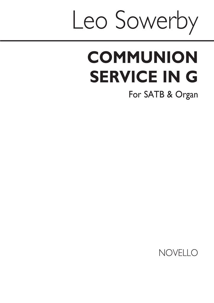 Communion Service In G Satb/Organ