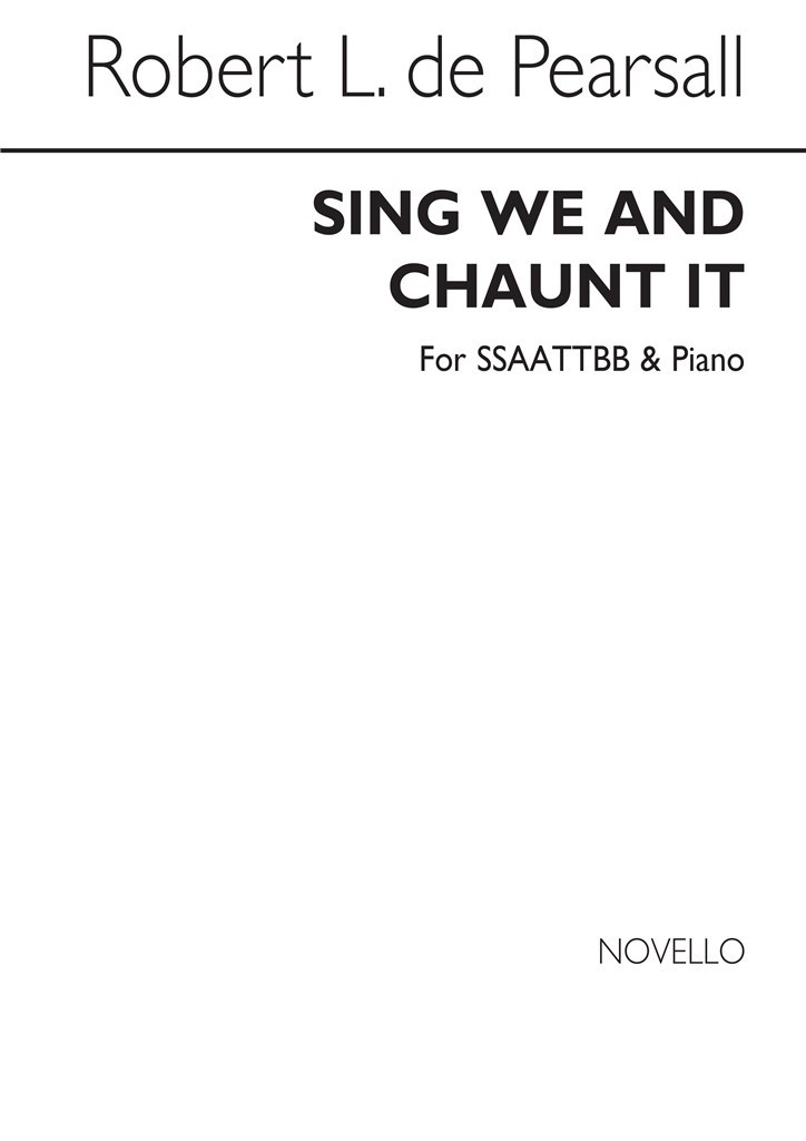 Sing We And Chaunt In Ssaattbb/Pf