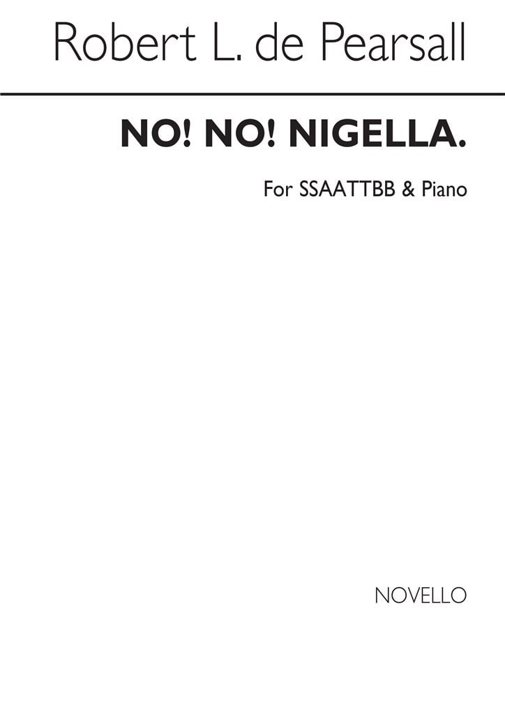 No! No! Nigella Ssaattbb/Pf