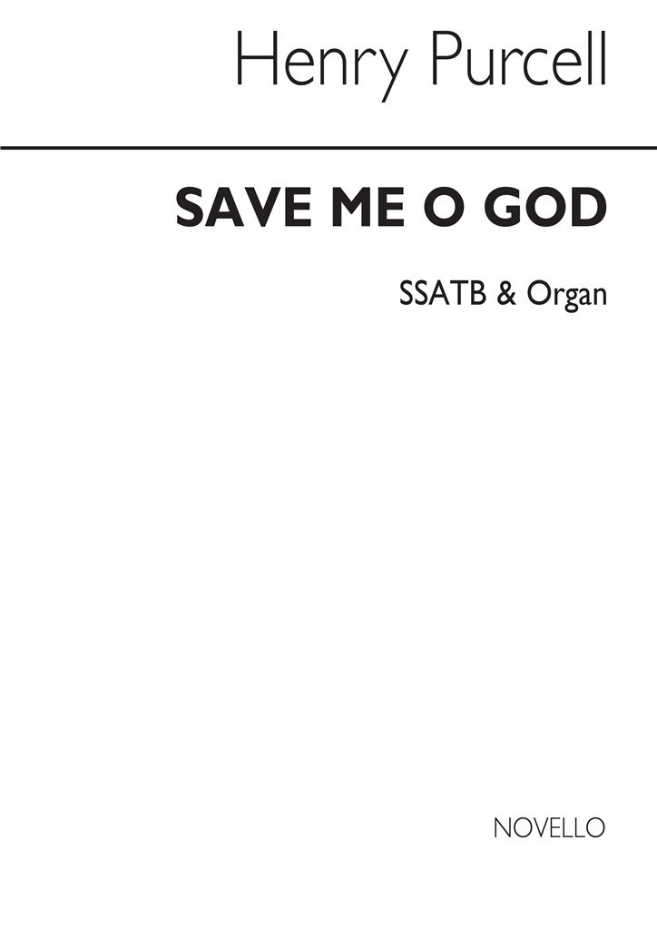 Save Me O God Ssatb/Org