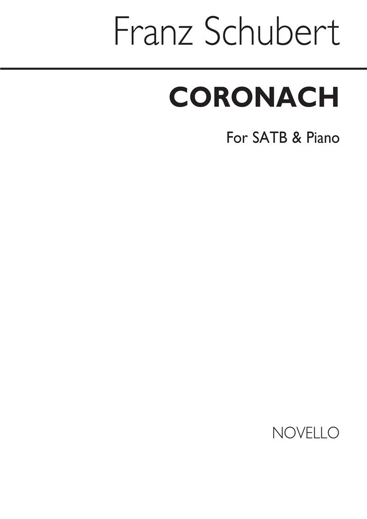 Coronach Ssa And Piano