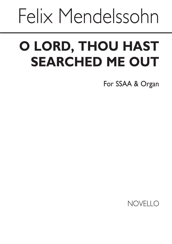 F O Lord Thou Hast Searched Ssaa/Org