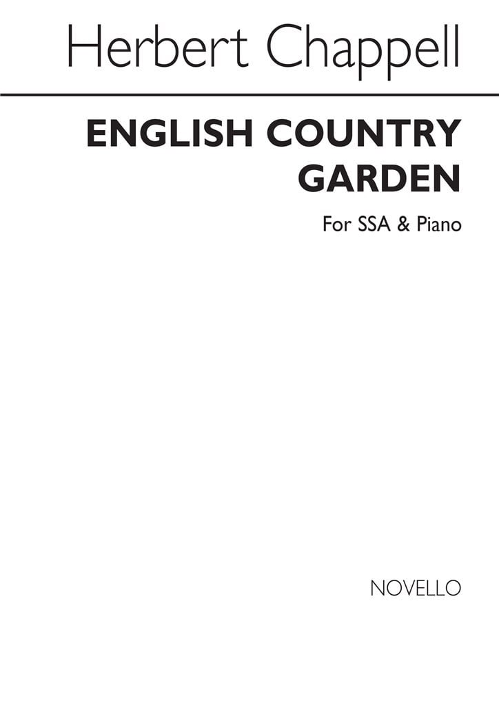 English Country Garden For SSA Chorus And Piano