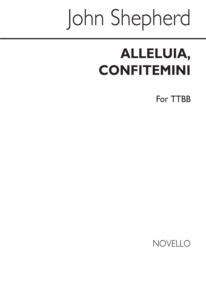 Shepherd Alleluia Confitemini TTBB