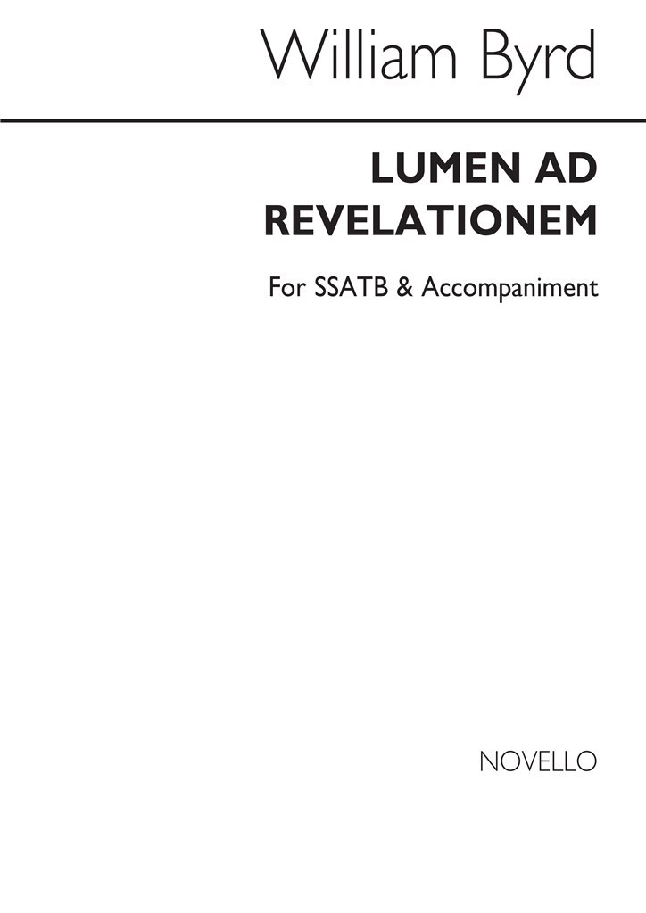 W Lumen Ad Revelationem Ssatb/Acc