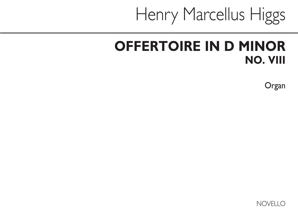 Offertoire In D Minor Organ