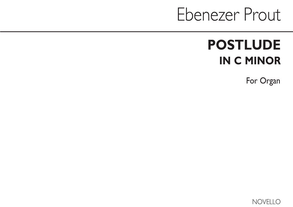 Postlude In C Minor Organ