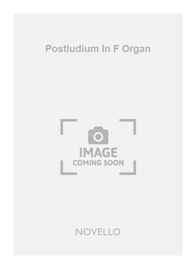 Postludium In F Organ