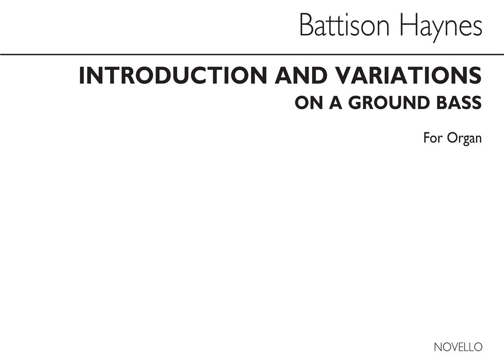 Introduction And Variations On A Ground Bass