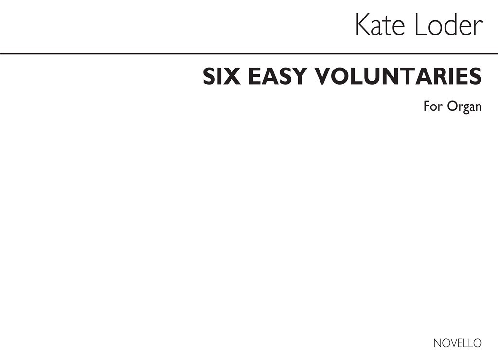 Six Easy Voluntaries Organ
