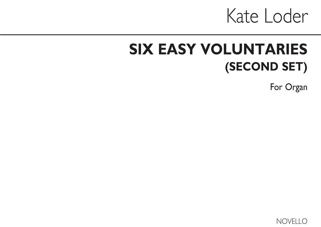 Six Easy Voluntaries Second Set Organ
