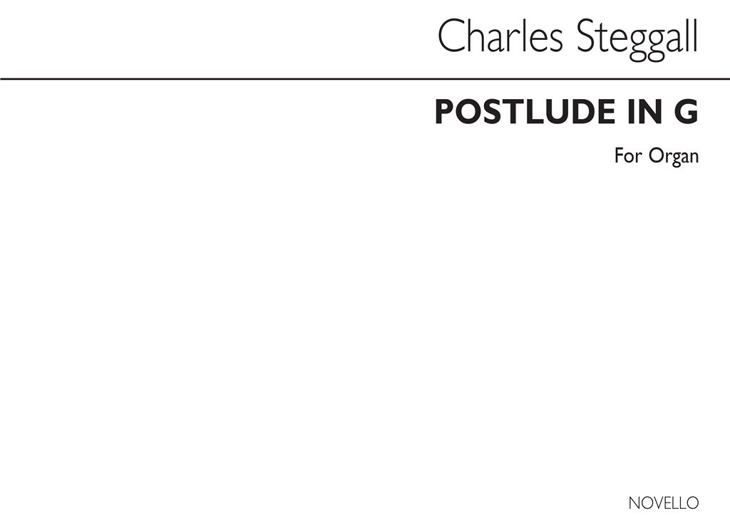 C Postlude In G Organ