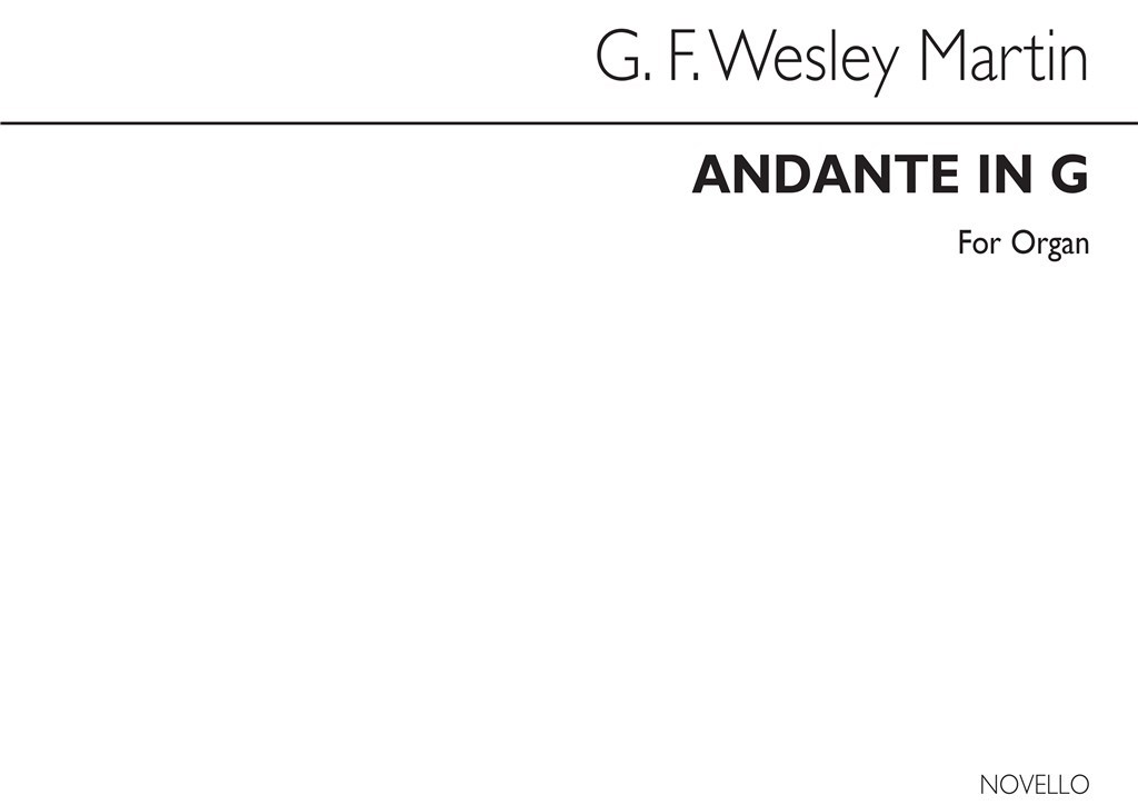 Andante In G Organ