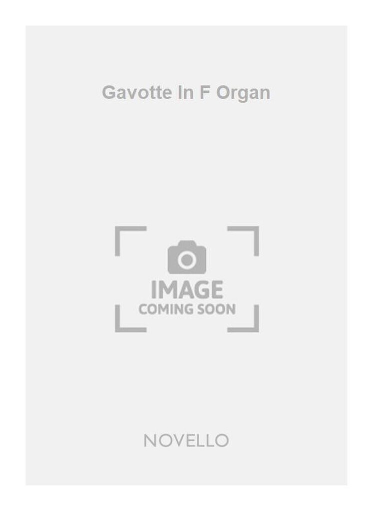 Gavotte In F Organ