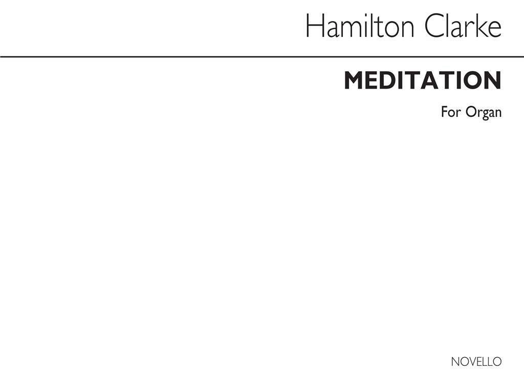 Meditation In D Flat Organ