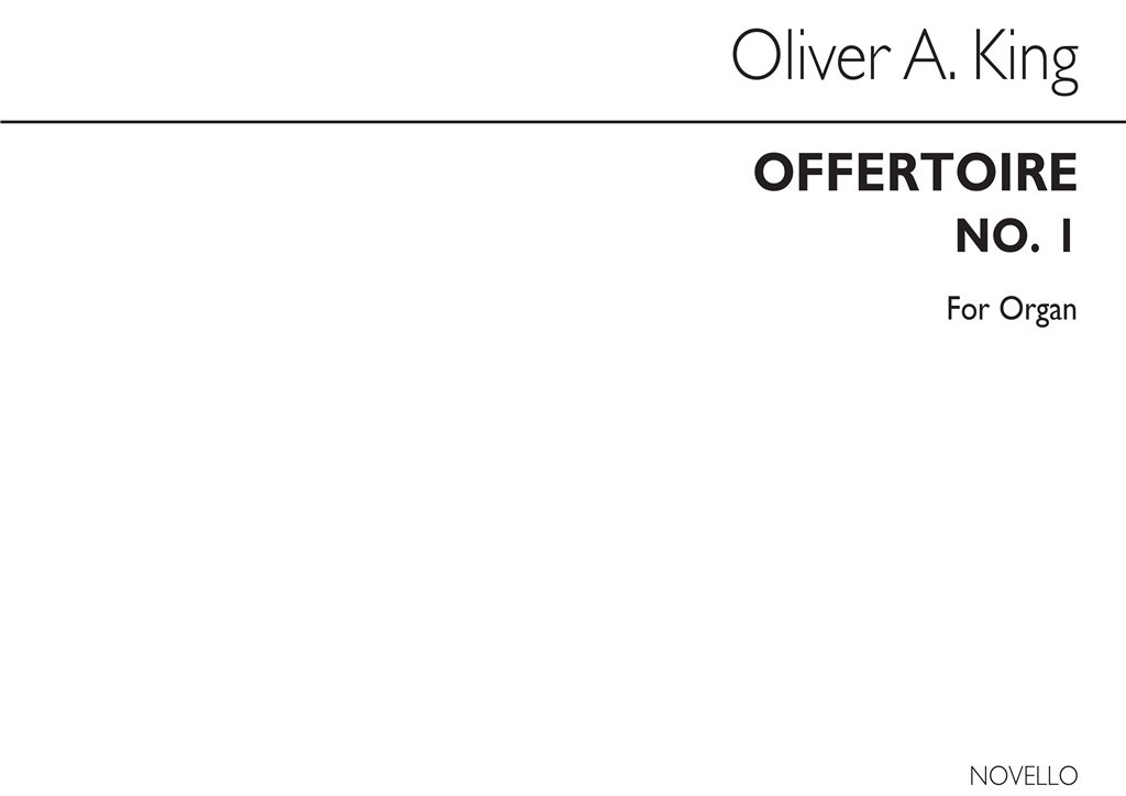 Offertoire No.1 In D Organ