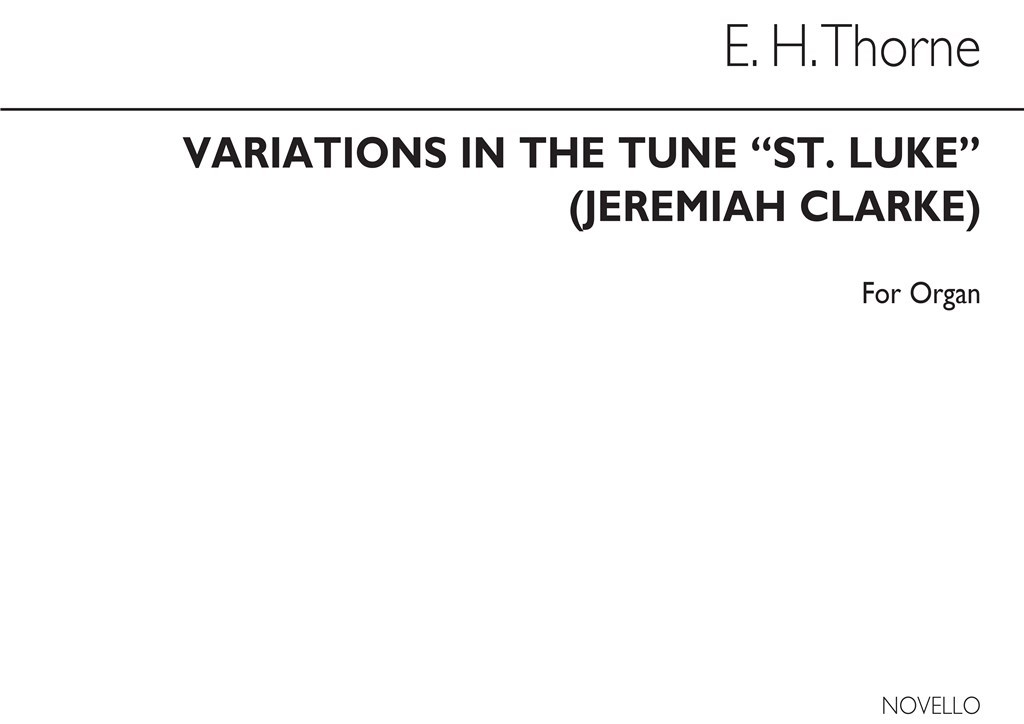 Variations On The Tune 'St. Luke' (Jeremiah Clarke