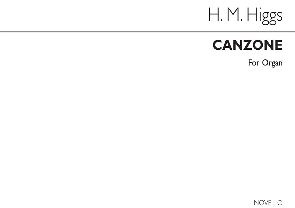 Canzone Op134 No.2 Organ