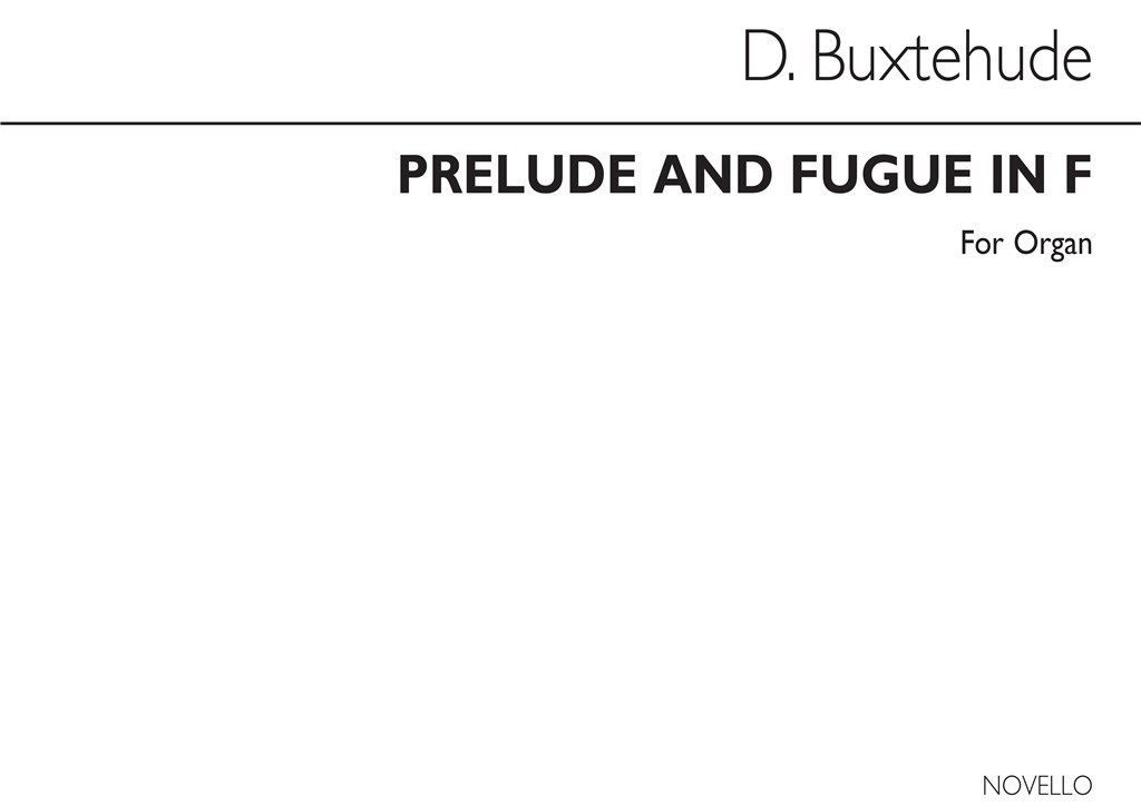 Prelude And Fugue In F Organ