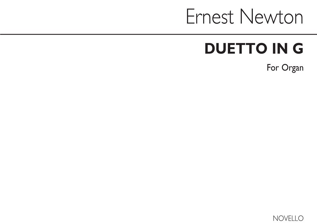 Duettino In G Organ