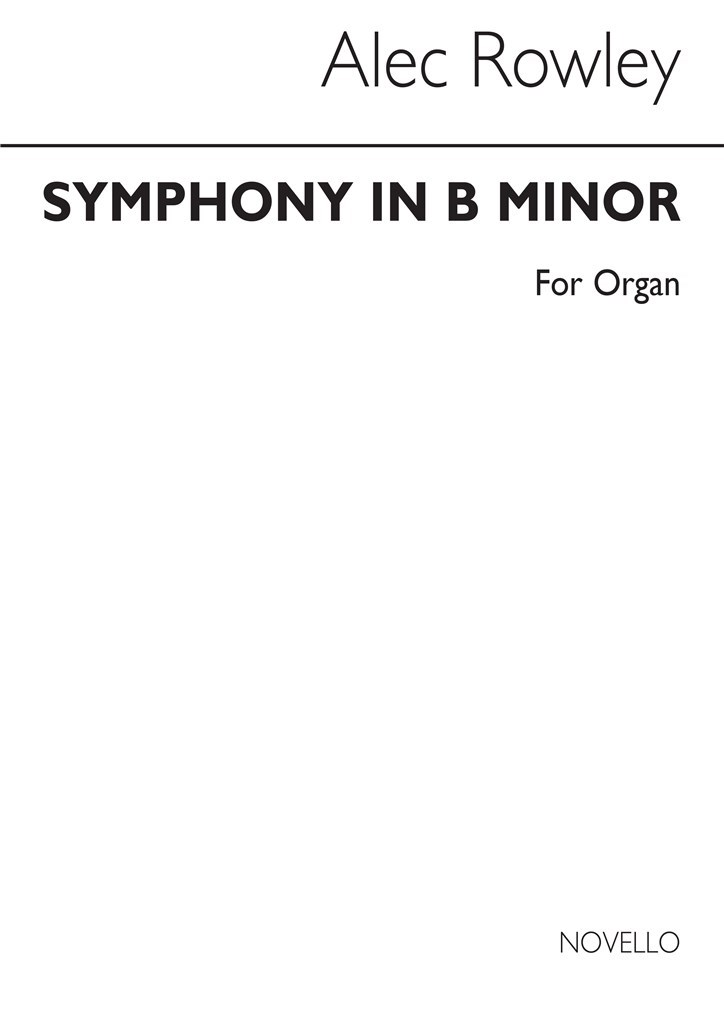 Symphony In B Minor for Organ