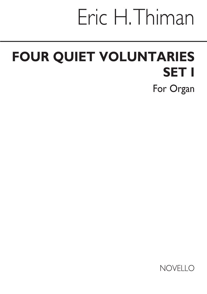 4 Quiet Voluntaries for Organ - Set 1