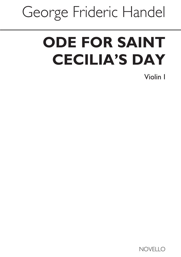 Ode For Saint Cecilia's Day