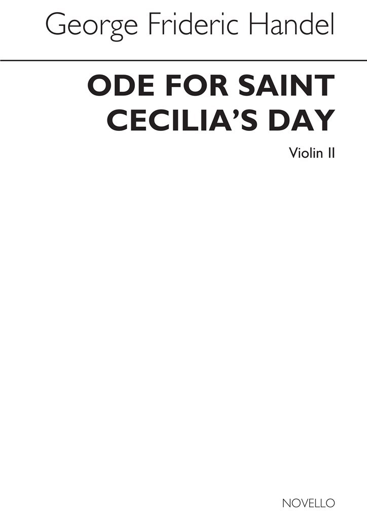 Ode For Saint Cecilia's Day