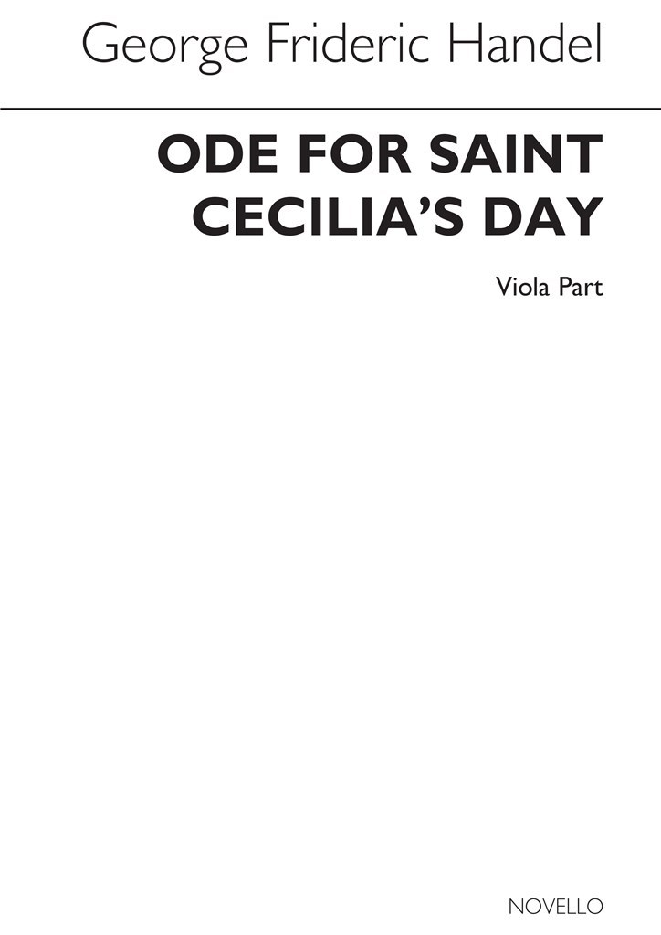 Ode For Saint Cecilia's Day