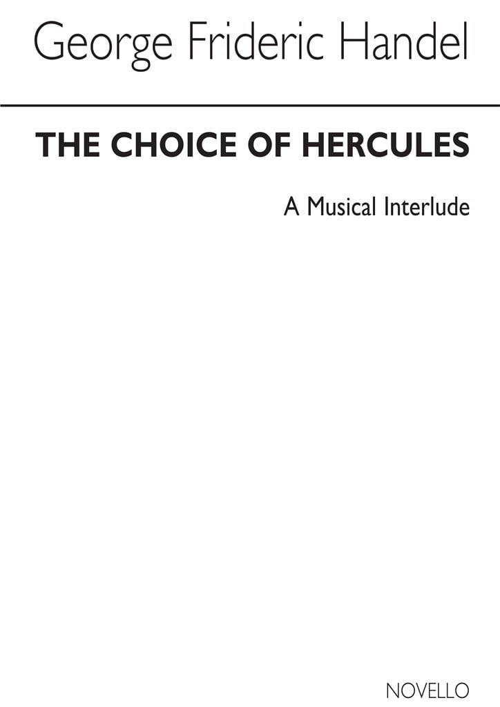 The Choice of Hercules (SATB)