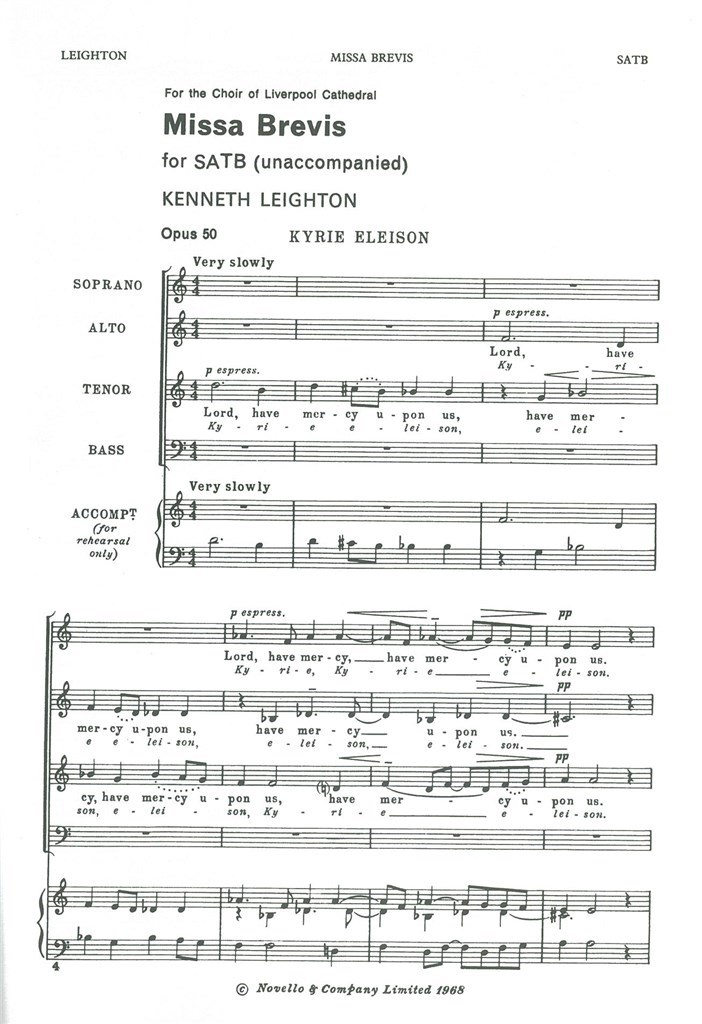 Missa Brevis (SATB)