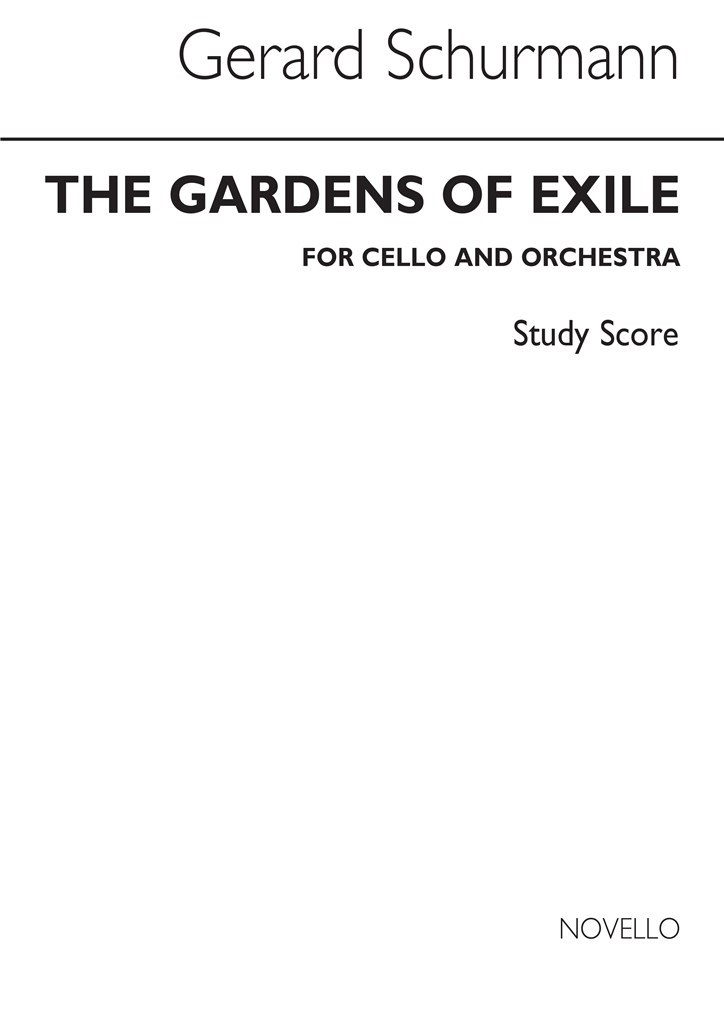 Schurmann The Gardens Of Exile Vlc/orch F/s