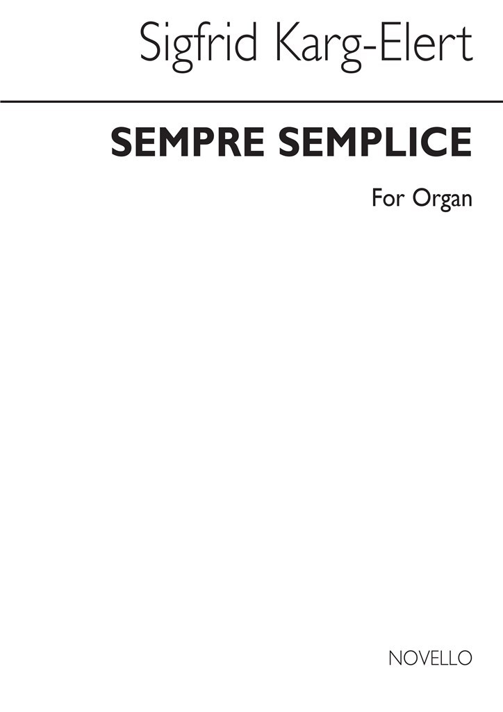 Sempre Semplice Book 2 Organ