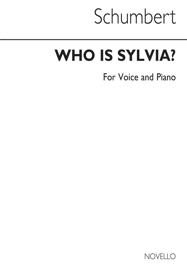 Who Is Sylvia - Tenor And Piano