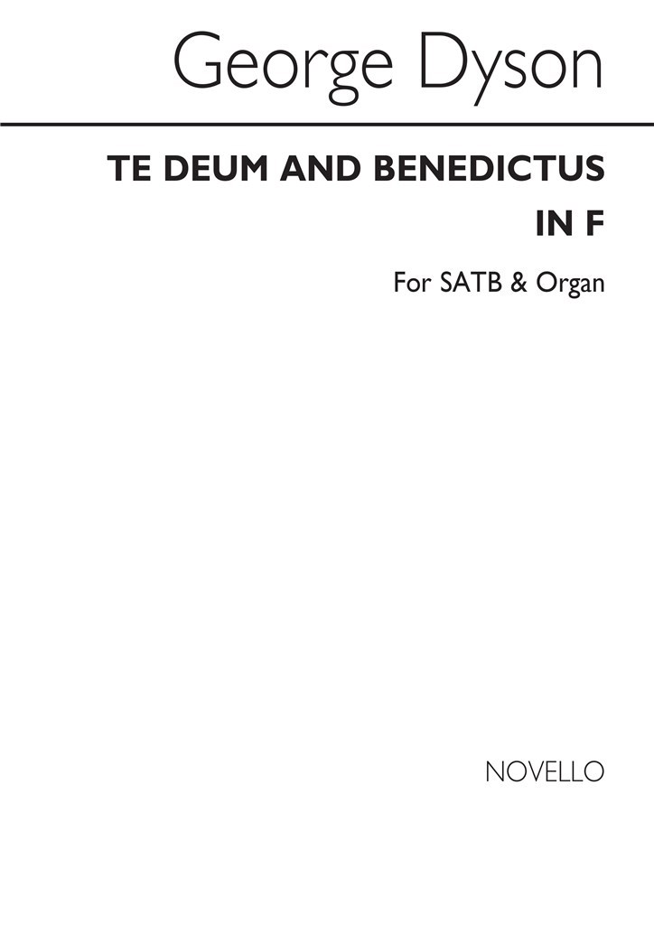 Te Deum And Benedictus In F