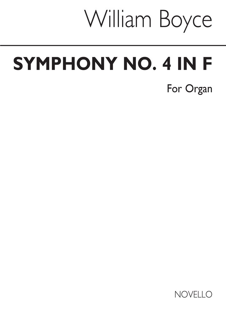 Symphony No.4 In F (Organ)