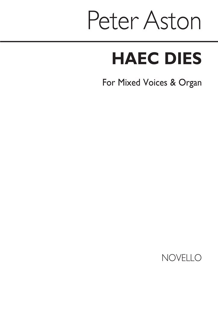 Haec Dies for Mixed Voices and Organ