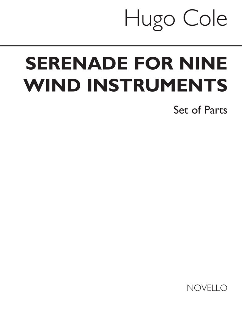 Cole Serenade For Nine Wind Instruments Parts