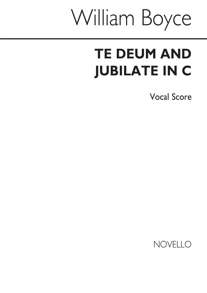 Te Deum And Jubilate In C