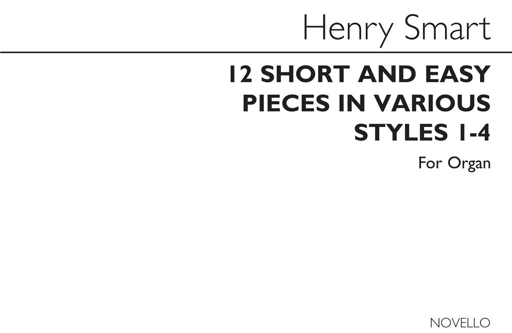 Smart 12 Short And Easy Pieces In Various Styles